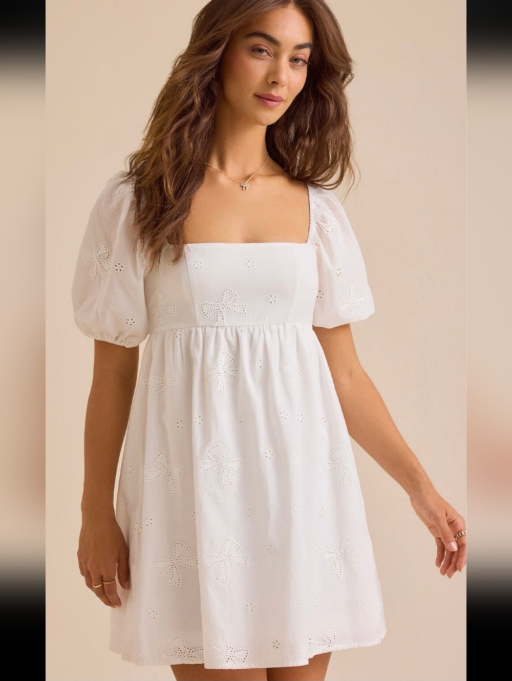 Altar'd State White Eyelet Dress